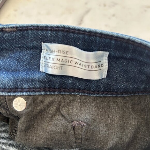 Lane Bryant Jeans Blue High Rise Straight Flex Magic Cotton Stretch - Picture 9 of 9